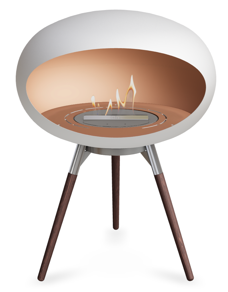 Le Feu Dome Ground Low 625 – Freestanding Bioethanol Fireplace (Larger 625)