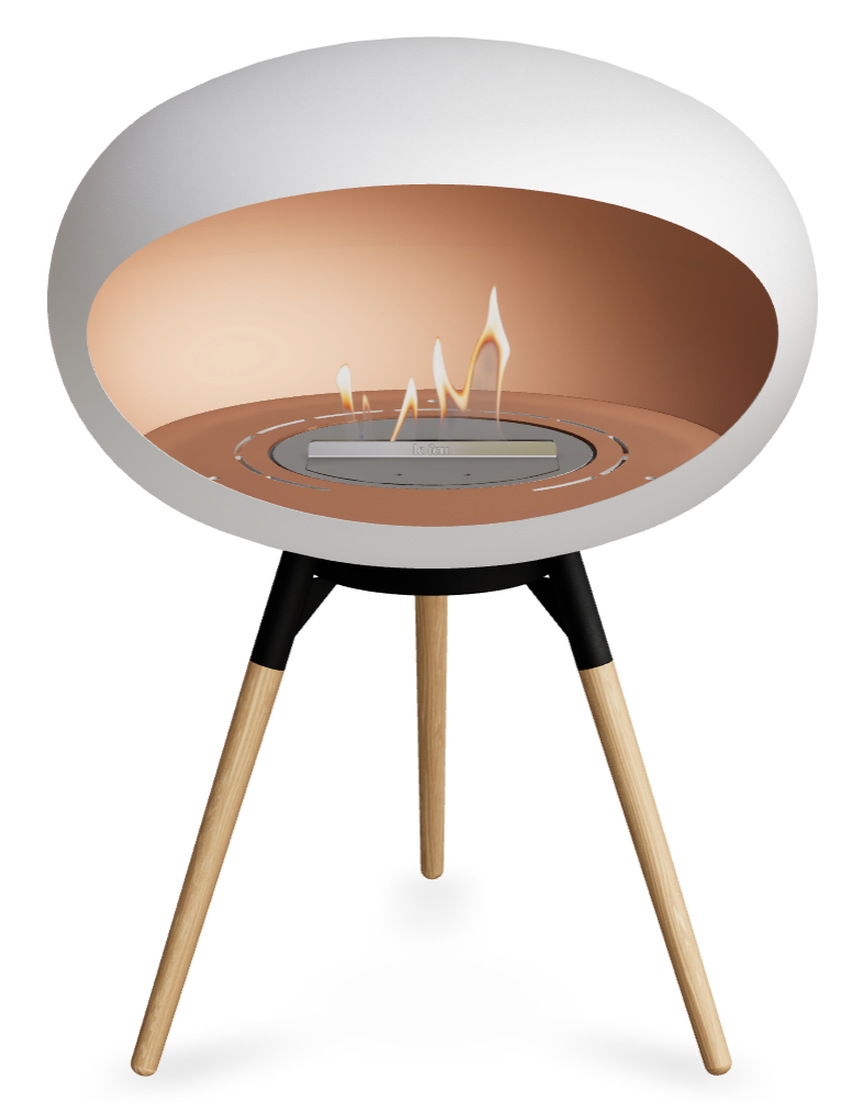 Le Feu Dome Ground Low 625 – Freestanding Bioethanol Fireplace (Larger 625)