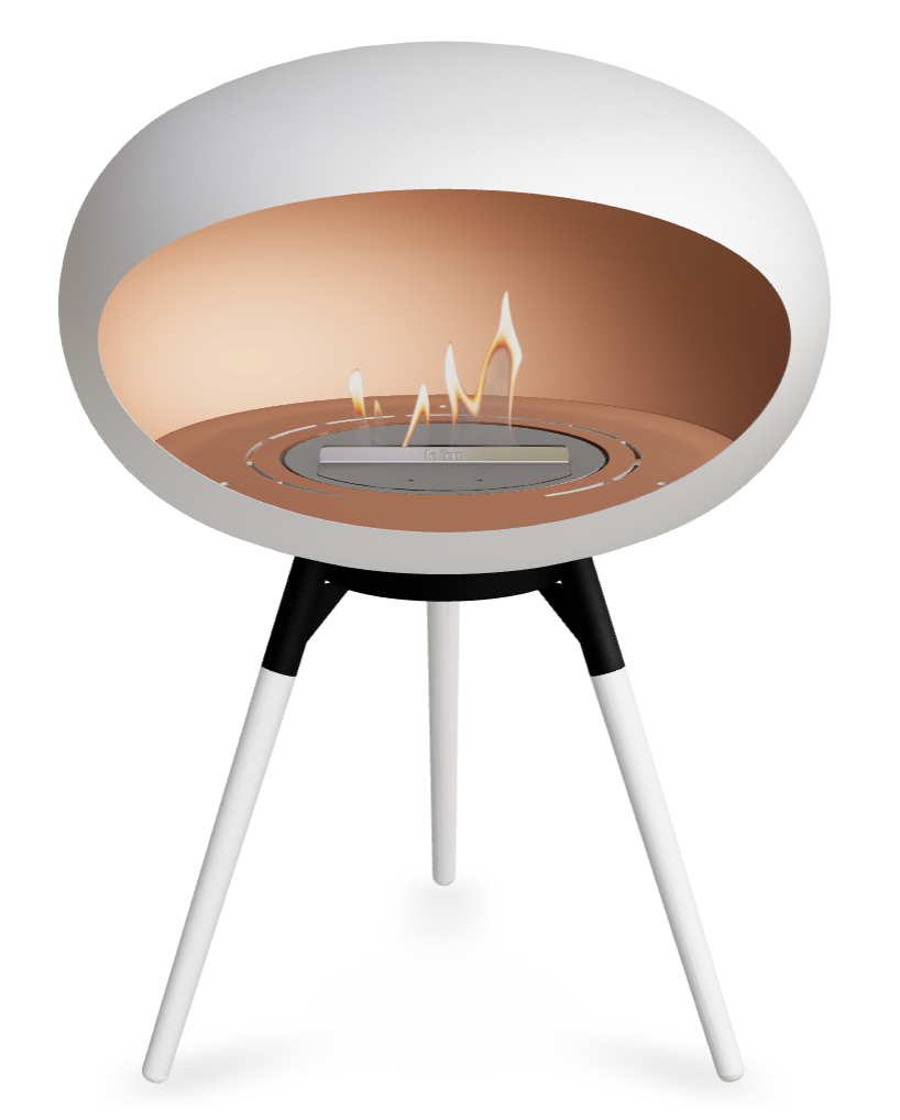 Le Feu Dome Ground Low 625 – Freestanding Bioethanol Fireplace (Larger 625)