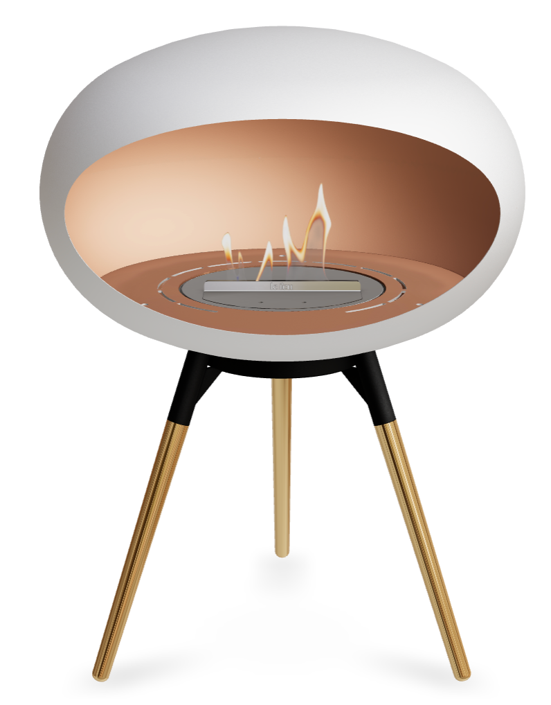 Le Feu Dome Ground Low 625 – Freestanding Bioethanol Fireplace (Larger 625)