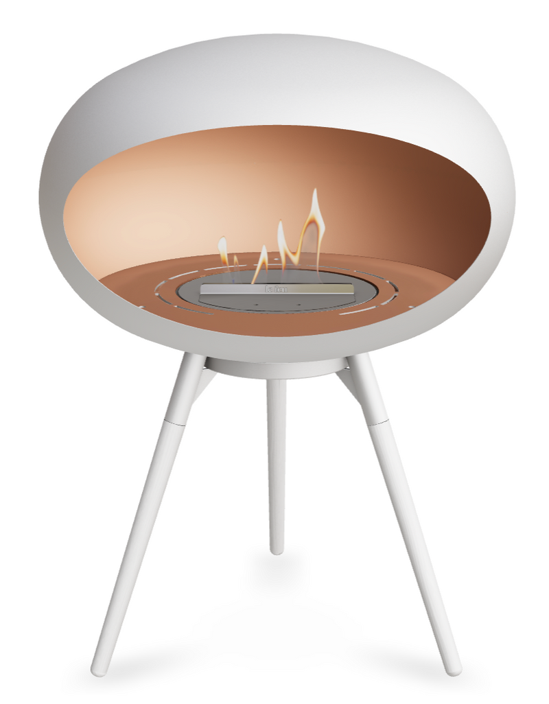 Le Feu Dome Ground Low 625 – Freestanding Bioethanol Fireplace (Larger 625)