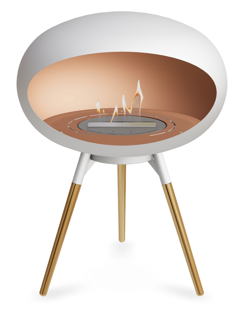 Le Feu Dome Ground Low 625 – Freestanding Bioethanol Fireplace (Larger 625)