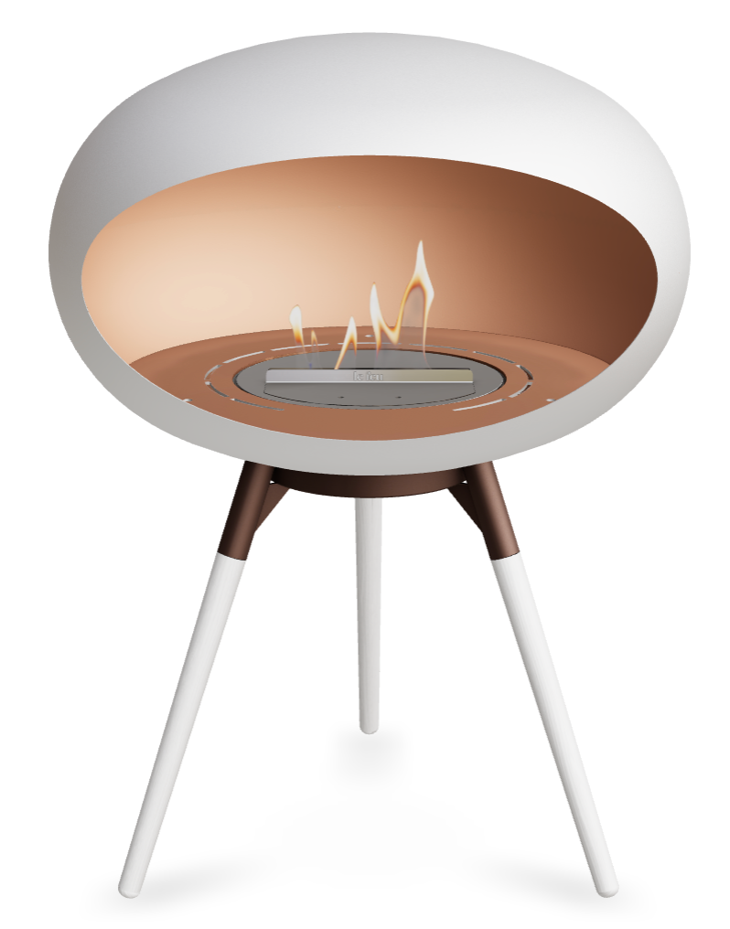 Le Feu Dome Ground Low 625 – Freestanding Bioethanol Fireplace (Larger 625)