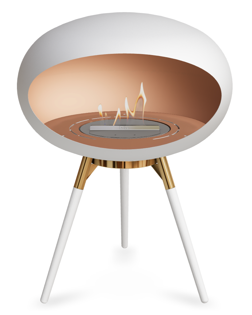 Le Feu Dome Ground Low 625 – Freestanding Bioethanol Fireplace (Larger 625)