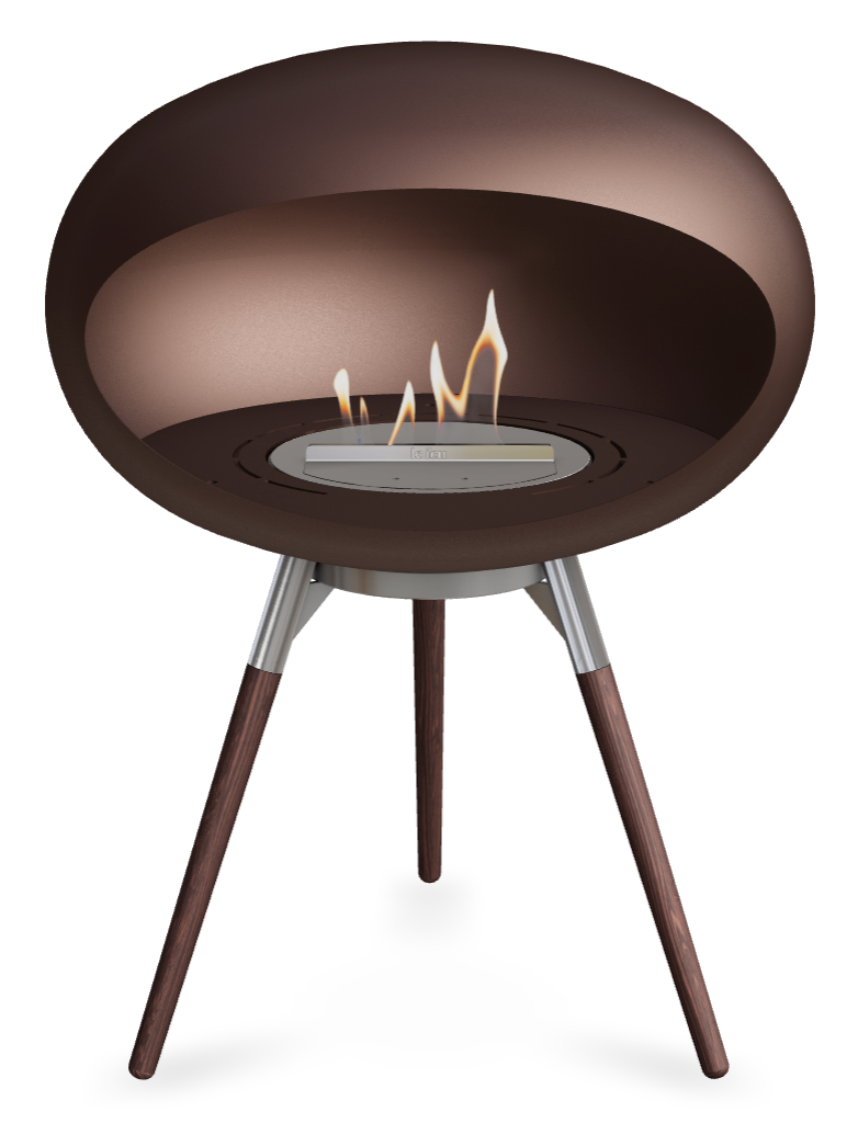 Le Feu Dome Ground Low 625 – Freestanding Bioethanol Fireplace (Larger 625)