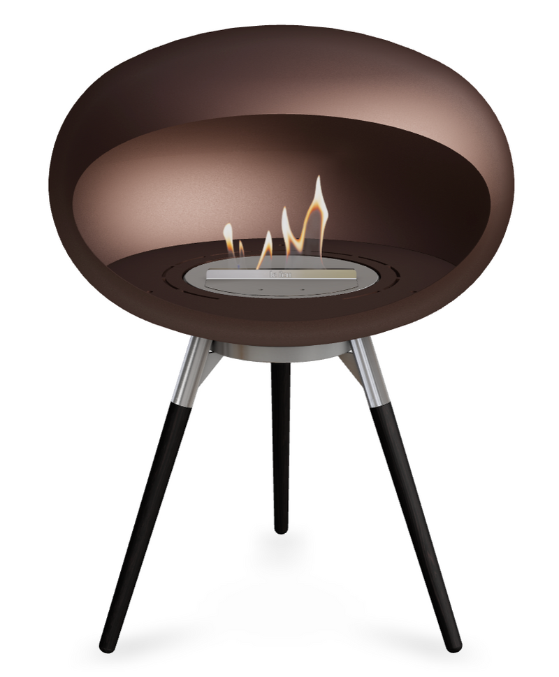 Le Feu Dome Ground Low 625 – Freestanding Bioethanol Fireplace (Larger 625)