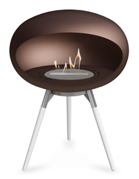Le Feu Dome Ground Low 625 – Freestanding Bioethanol Fireplace (Larger 625)