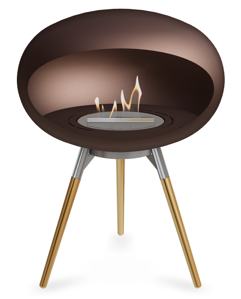 Le Feu Dome Ground Low 625 – Freestanding Bioethanol Fireplace (Larger 625)