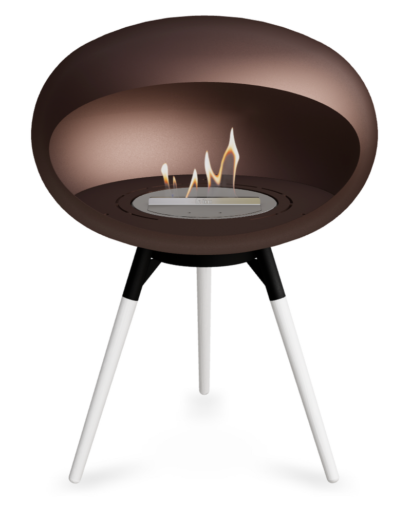 Le Feu Dome Ground Low 625 – Freestanding Bioethanol Fireplace (Larger 625)