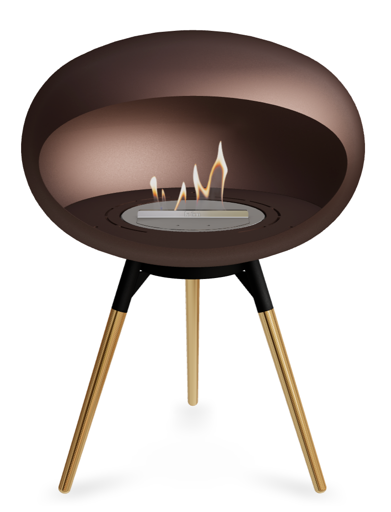 Le Feu Dome Ground Low 625 – Freestanding Bioethanol Fireplace (Larger 625)