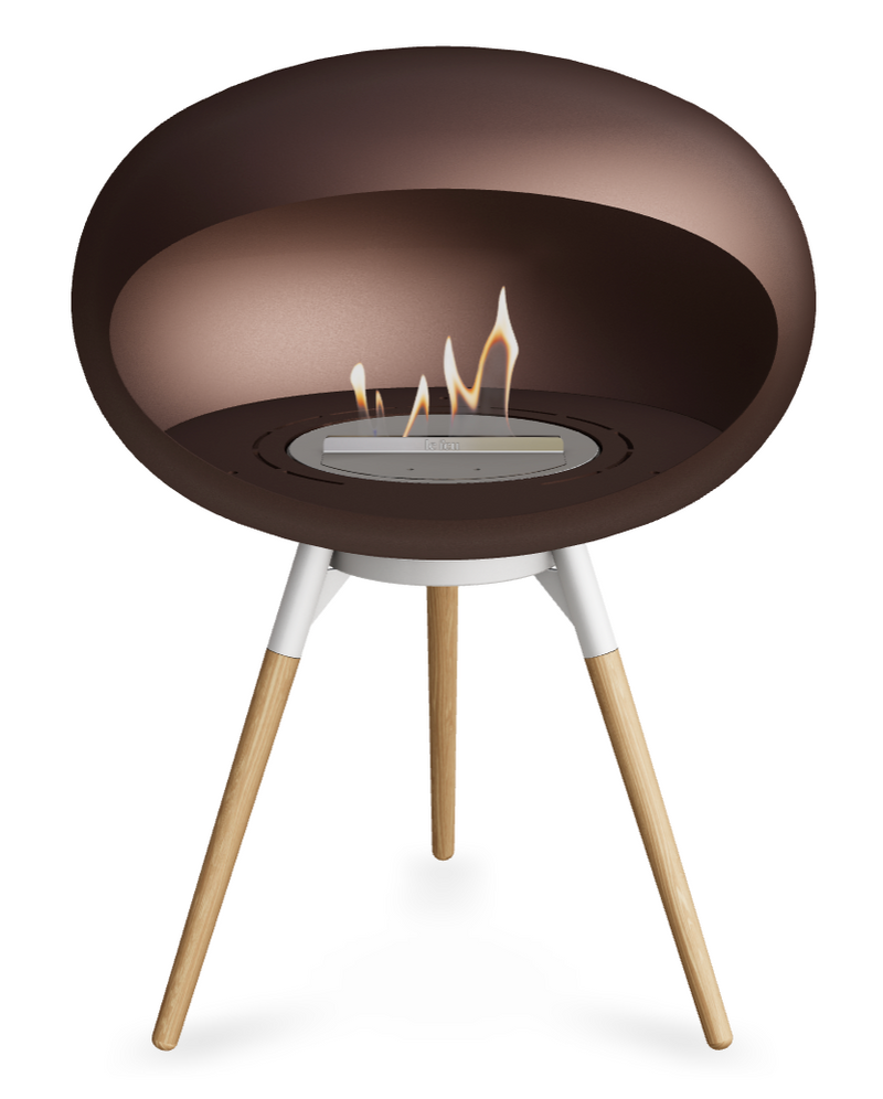 Le Feu Dome Ground Low 625 – Freestanding Bioethanol Fireplace (Larger 625)