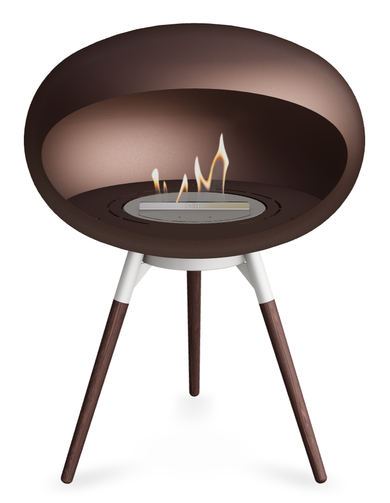 Le Feu Dome Ground Low 625 – Freestanding Bioethanol Fireplace (Larger 625)