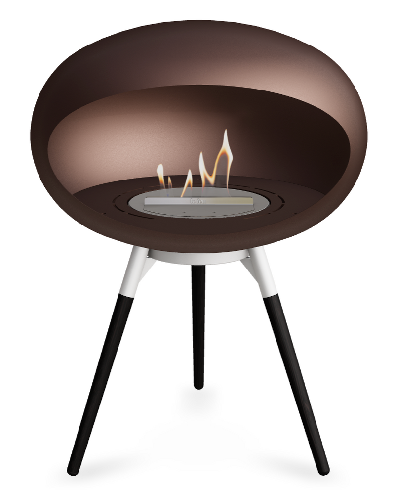 Le Feu Dome Ground Low 625 – Freestanding Bioethanol Fireplace (Larger 625)