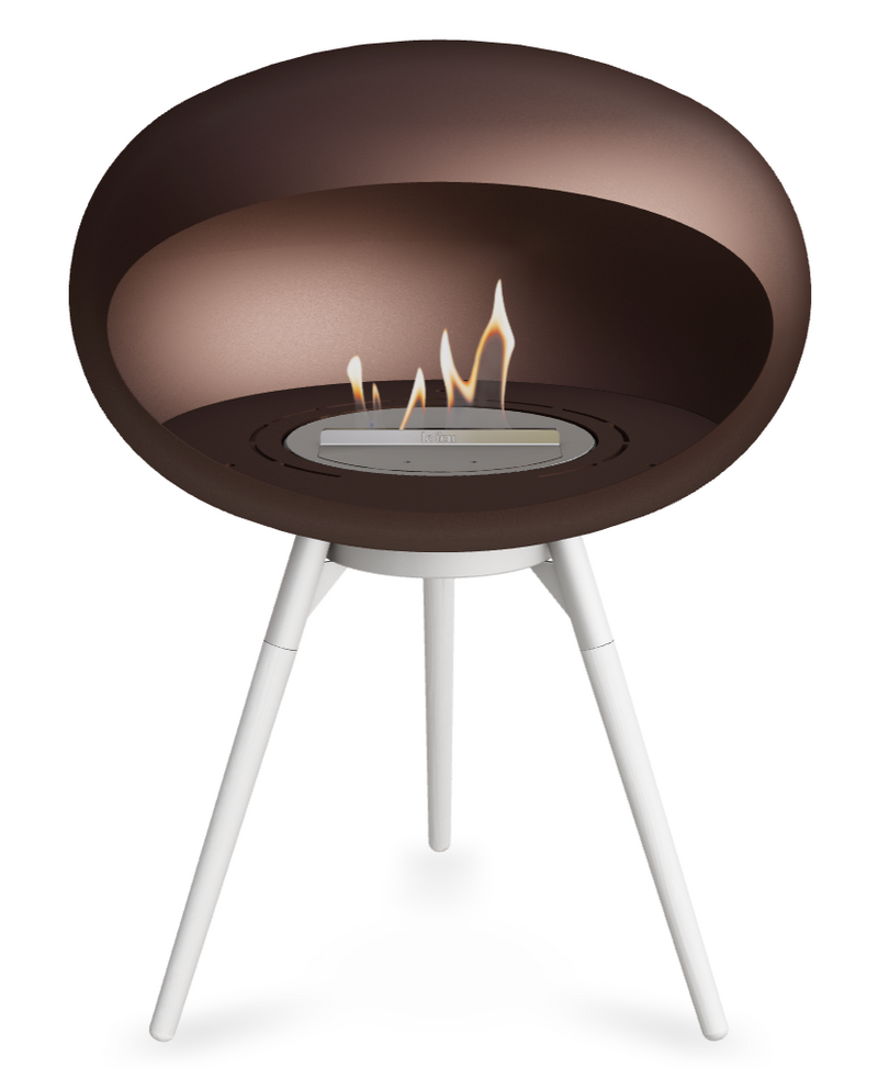 Le Feu Dome Ground Low 625 – Freestanding Bioethanol Fireplace (Larger 625)