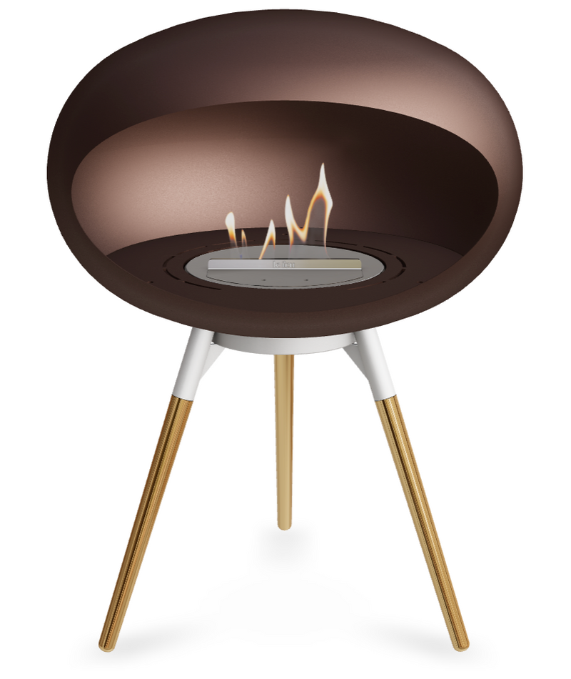 Le Feu Dome Ground Low 625 – Freestanding Bioethanol Fireplace (Larger 625)