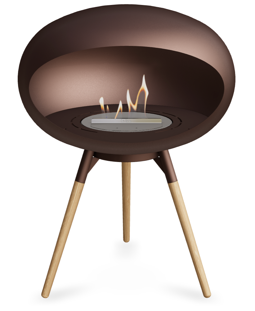 Le Feu Dome Ground Low 625 – Freestanding Bioethanol Fireplace (Larger 625)