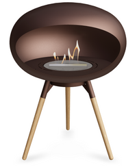 Le Feu Dome Ground Low 625 – Freestanding Bioethanol Fireplace (Larger 625)