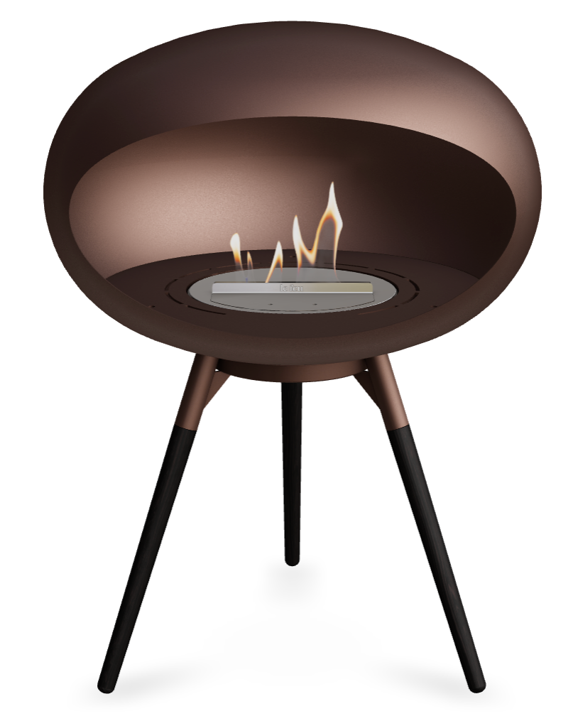 Le Feu Dome Ground Low 625 – Freestanding Bioethanol Fireplace (Larger 625)