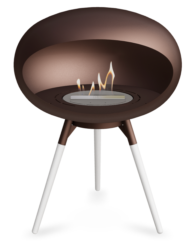 Le Feu Dome Ground Low 625 – Freestanding Bioethanol Fireplace (Larger 625)