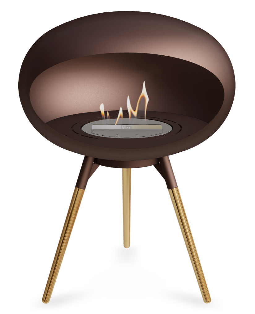 Le Feu Dome Ground Low 625 – Freestanding Bioethanol Fireplace (Larger 625)