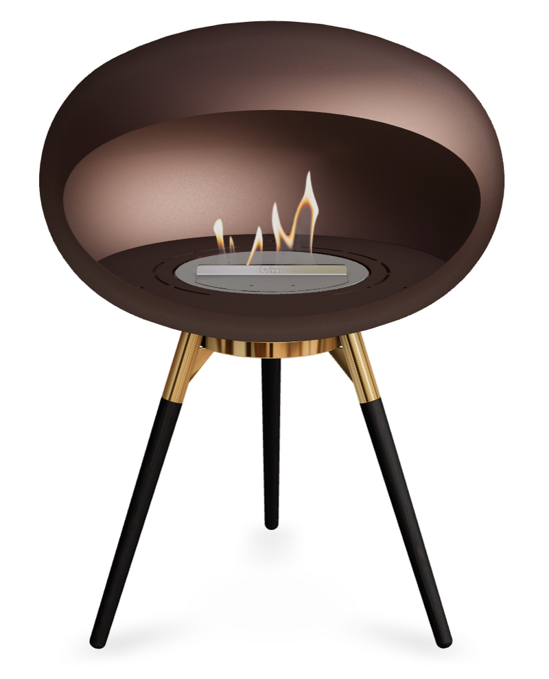 Le Feu Dome Ground Low 625 – Freestanding Bioethanol Fireplace (Larger 625)