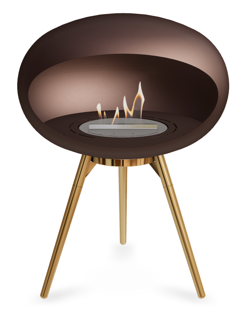 Le Feu Dome Ground Low 625 – Freestanding Bioethanol Fireplace (Larger 625)