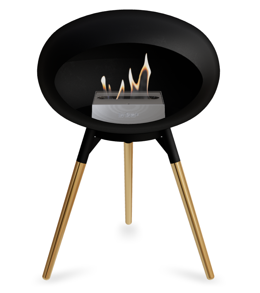 Le Feu Dome Ground Low – Freestanding Bioethanol Fireplace, Classic Size