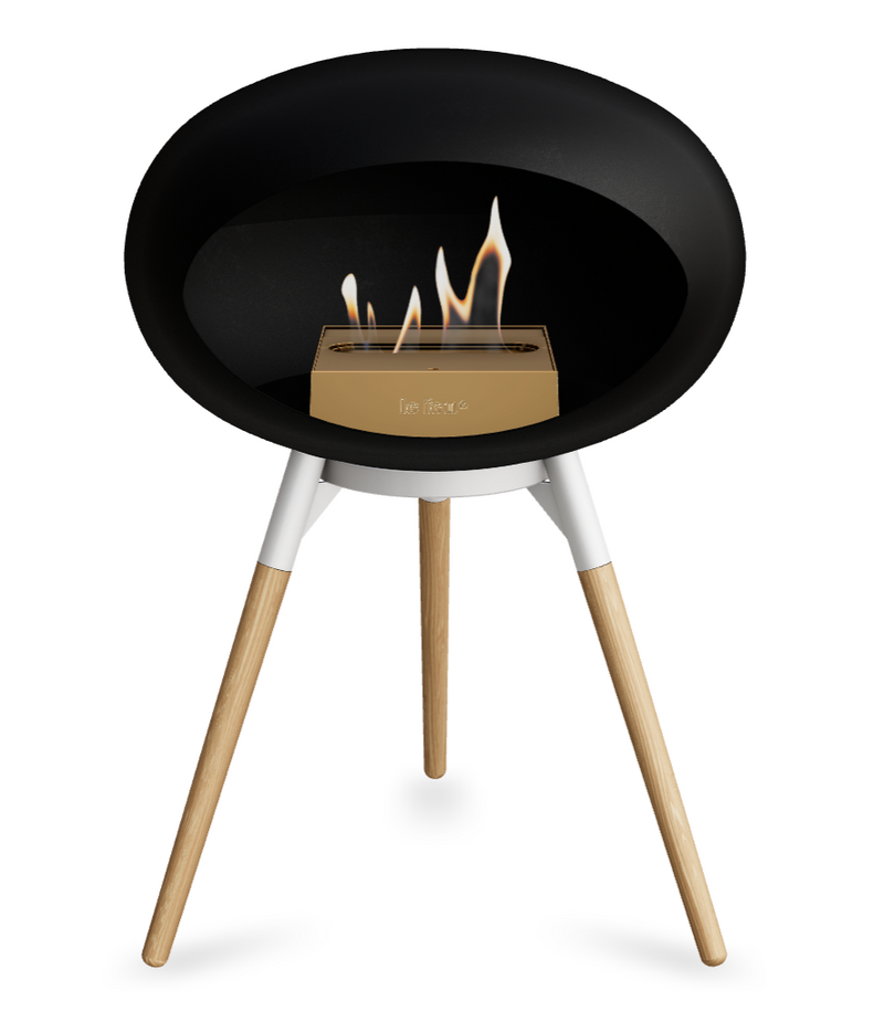 Le Feu Dome Ground Low – Freestanding Bioethanol Fireplace, Classic Size