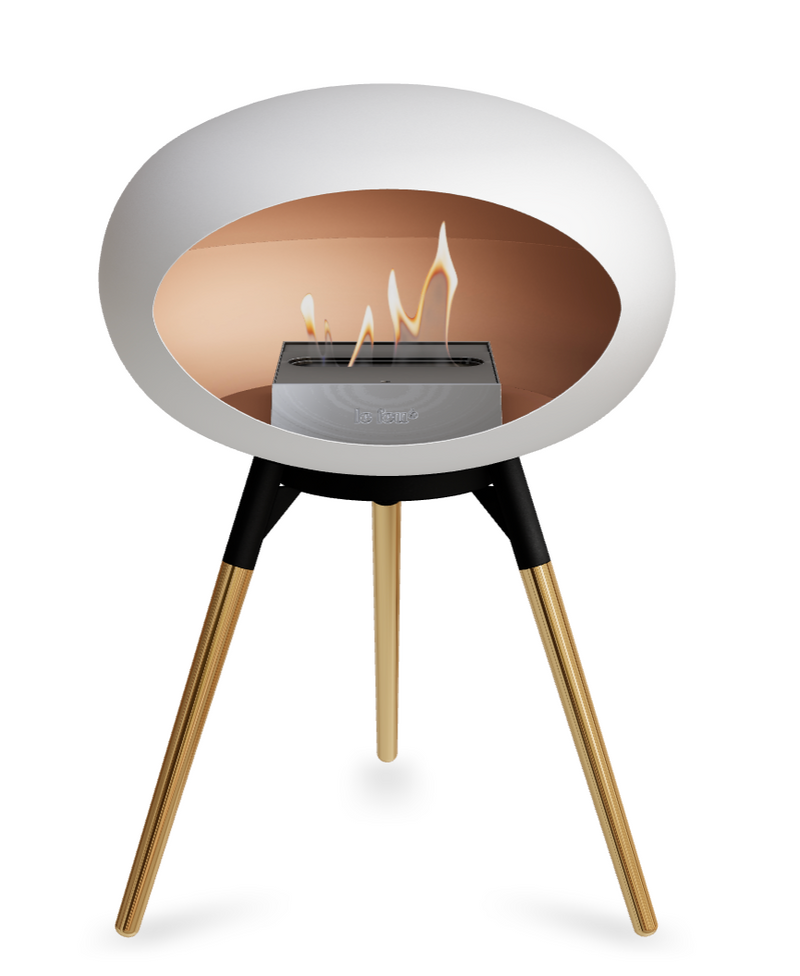 Le Feu Dome Ground Low – Freestanding Bioethanol Fireplace, Classic Size