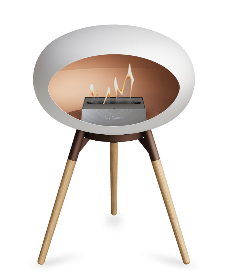 Le Feu Dome Ground Low – Freestanding Bioethanol Fireplace, Classic Size
