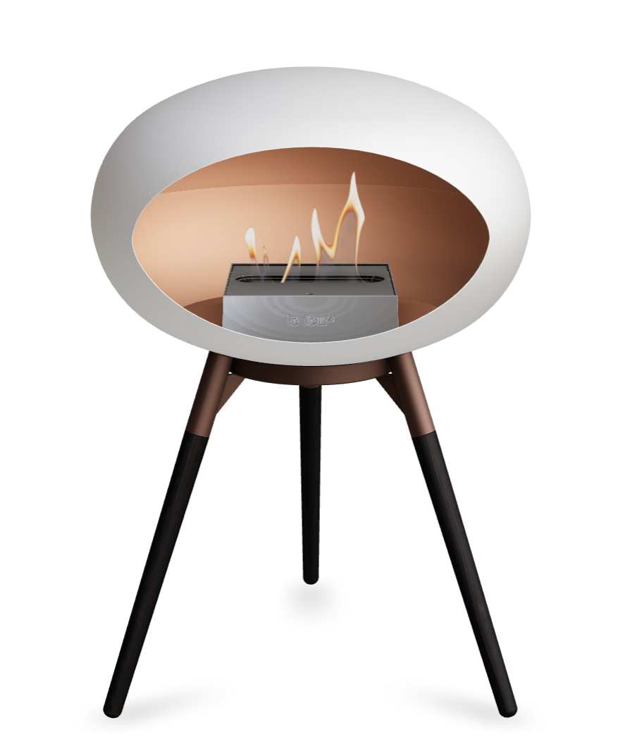 Le Feu Dome Ground Low – Freestanding Bioethanol Fireplace, Classic Size