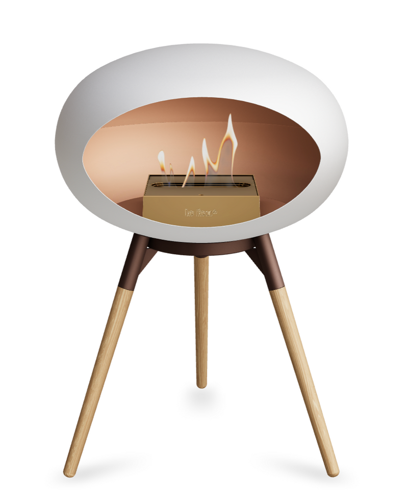 Le Feu Dome Ground Low – Freestanding Bioethanol Fireplace, Classic Size