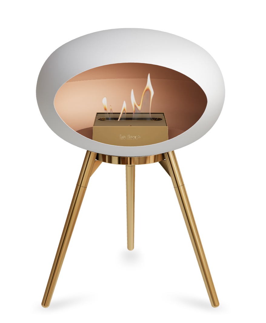 Le Feu Dome Ground Low – Freestanding Bioethanol Fireplace, Classic Size