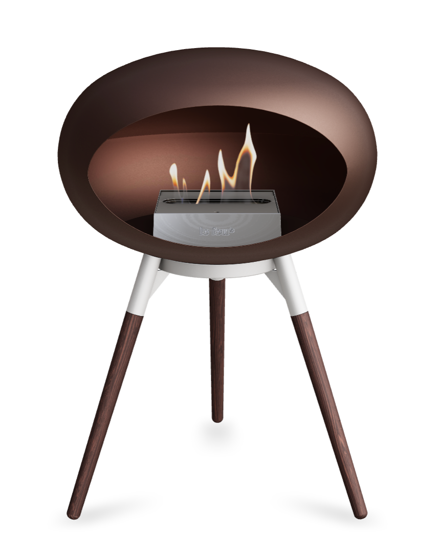 Le Feu Dome Ground Low – Freestanding Bioethanol Fireplace, Classic Size