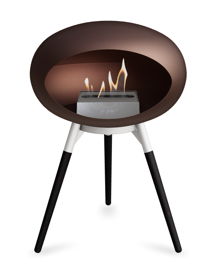 Le Feu Dome Ground Low – Freestanding Bioethanol Fireplace, Classic Size