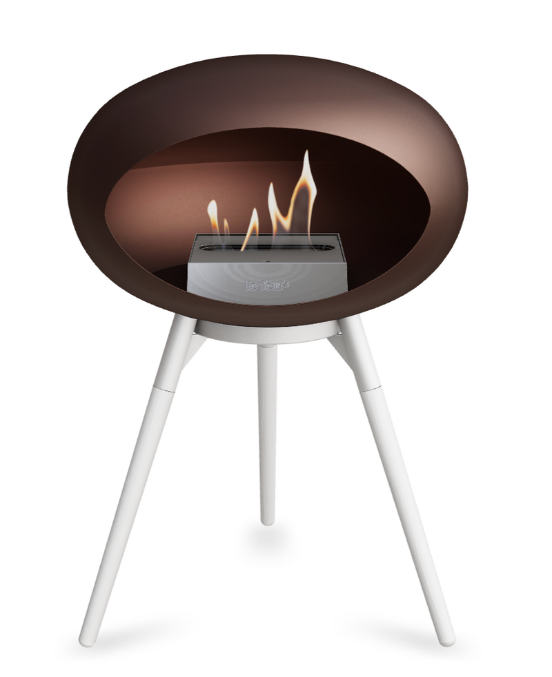 Le Feu Dome Ground Low – Freestanding Bioethanol Fireplace, Classic Size