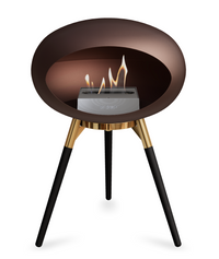 Le Feu Dome Ground Low – Freestanding Bioethanol Fireplace, Classic Size