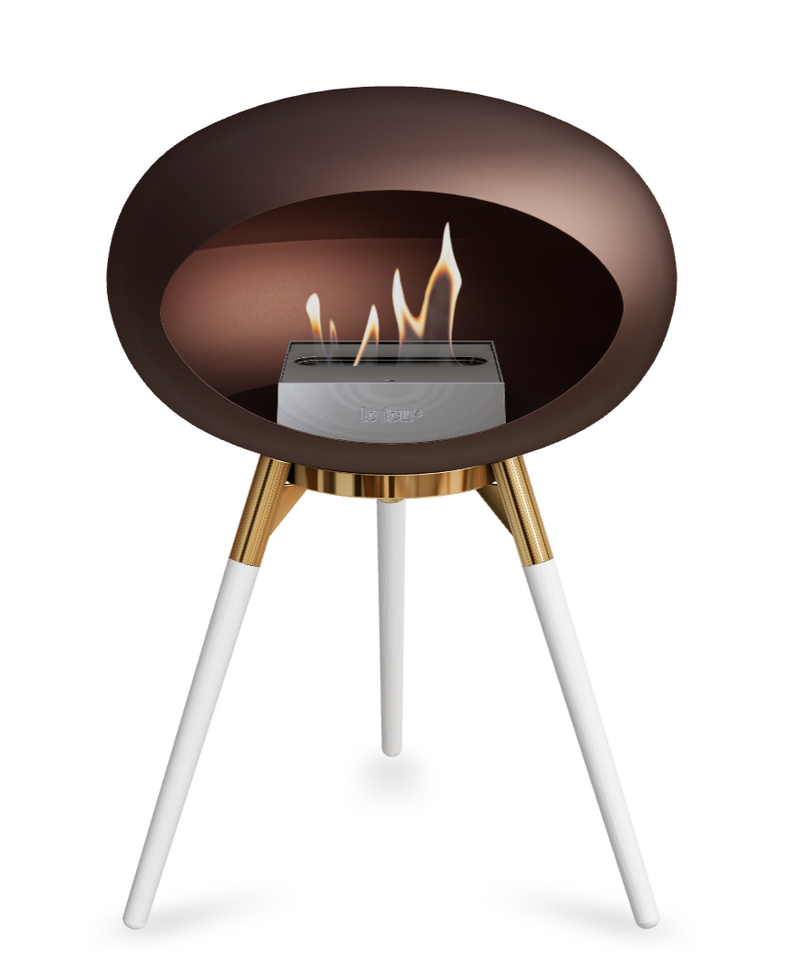Le Feu Dome Ground Low – Freestanding Bioethanol Fireplace, Classic Size
