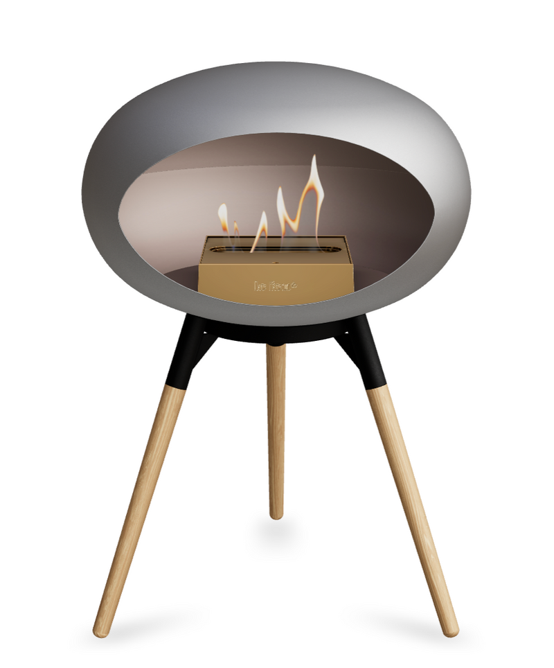 Le Feu Dome Ground Low – Freestanding Bioethanol Fireplace, Classic Size