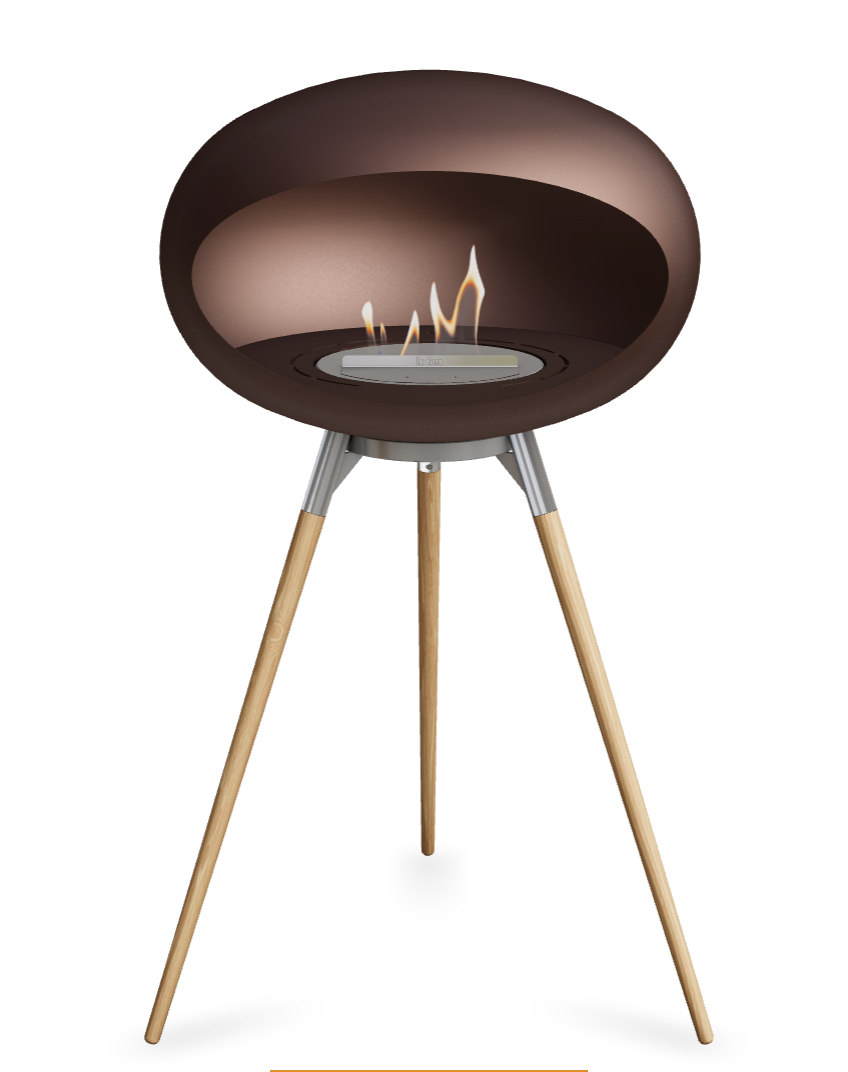 Le Feu Dome Ground High 625 – Freestanding Bioethanol Fireplace (Large 625)