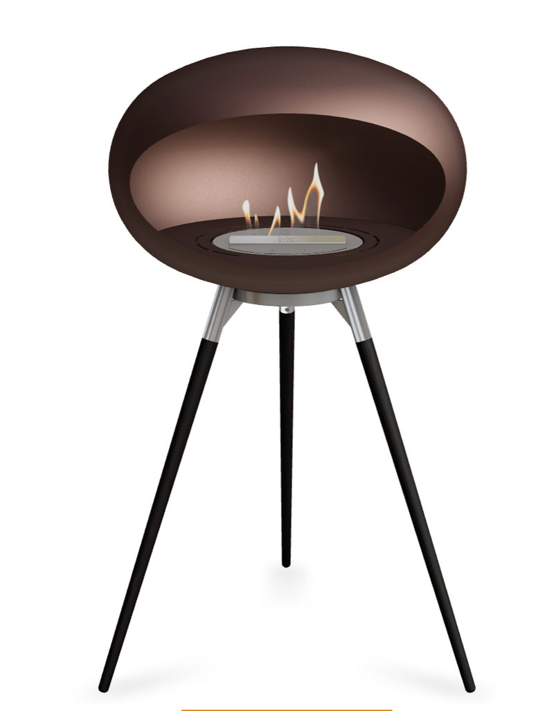 Le Feu Dome Ground High 625 – Freestanding Bioethanol Fireplace (Large 625)