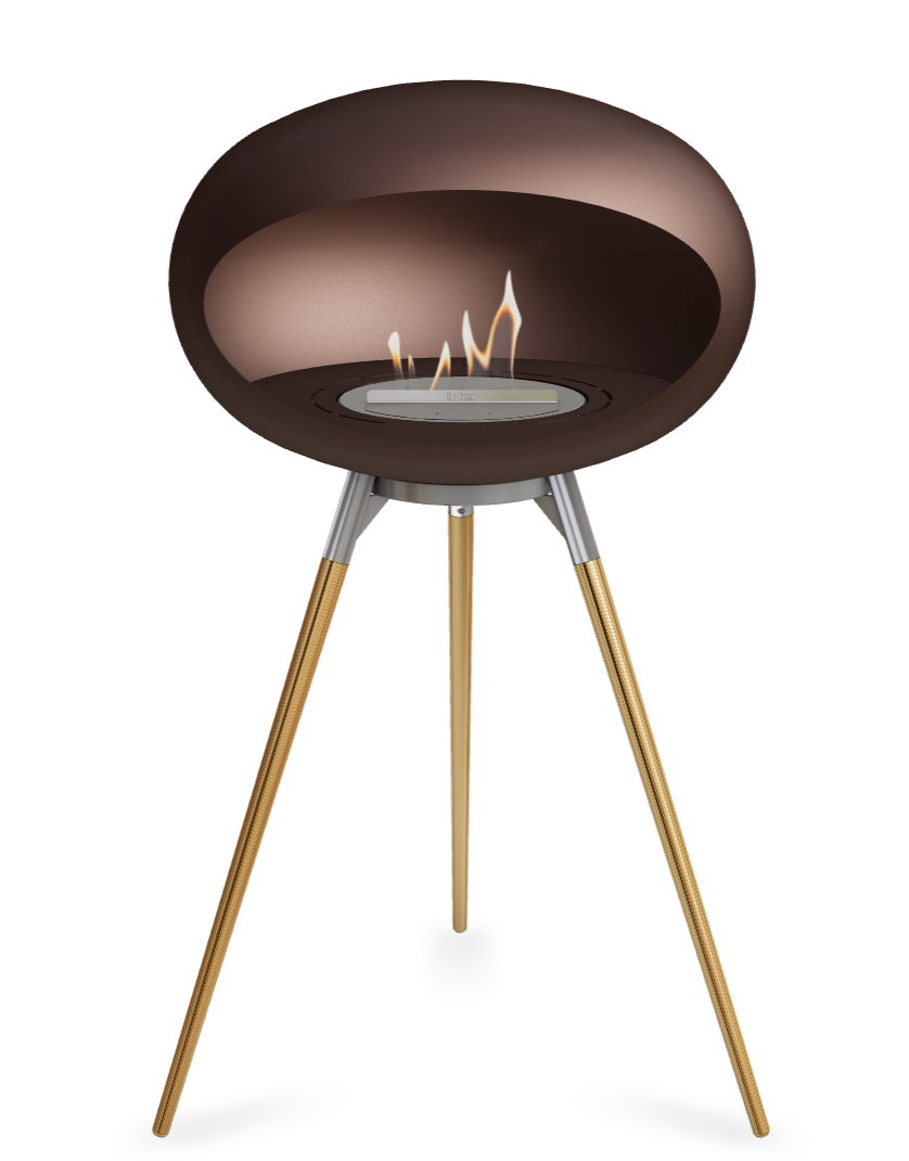 Le Feu Dome Ground High 625 – Freestanding Bioethanol Fireplace (Large 625)