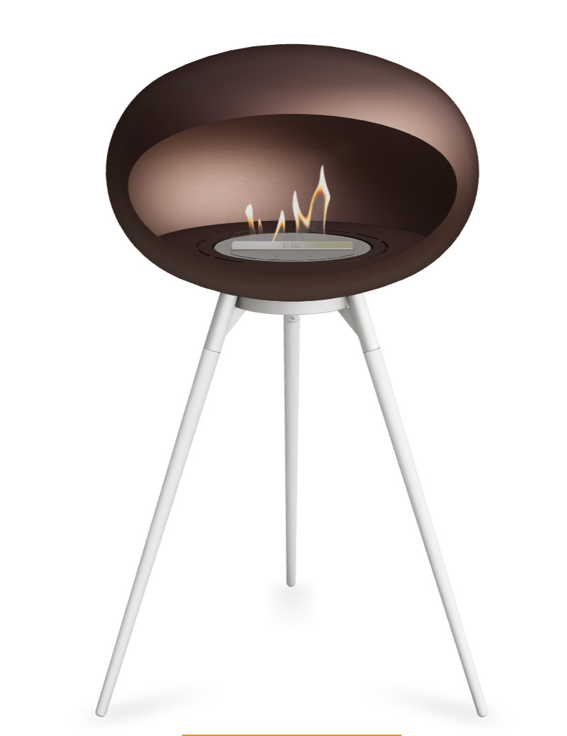 Le Feu Dome Ground High 625 – Freestanding Bioethanol Fireplace (Large 625)
