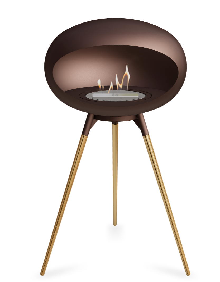 Le Feu Dome Ground High 625 – Freestanding Bioethanol Fireplace (Large 625)