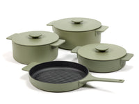 Serax Cast Iron Grill Pan – Camo Green, Designed by Sergio Herman