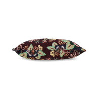 Woven Night Flower cushion styled on a sofa