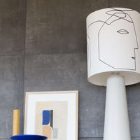 Printed Faces Lamp Shade L
