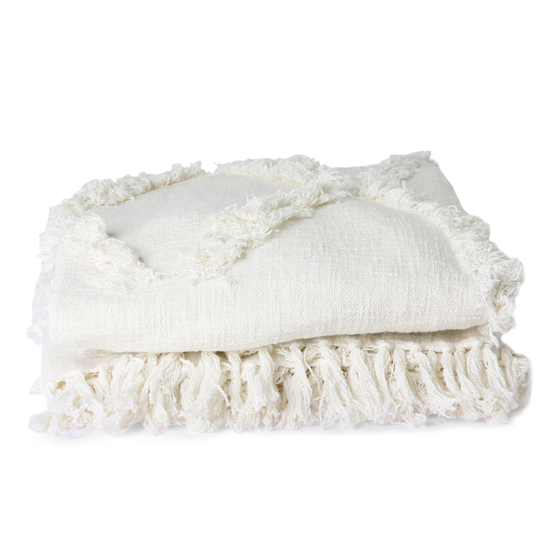 White Fringe Bedspread (270x270)