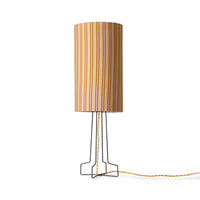 striped velvet oragne and pink hkliniv glamp shade