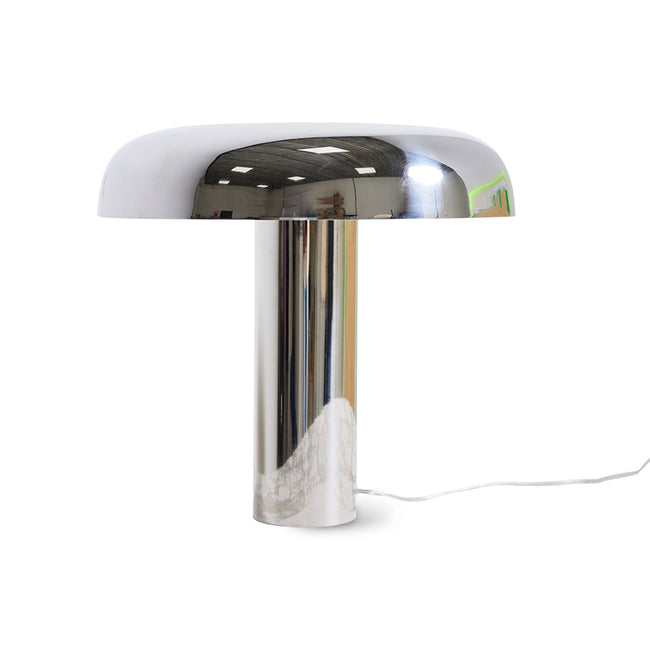 Mushroom Table Lamp Chrome